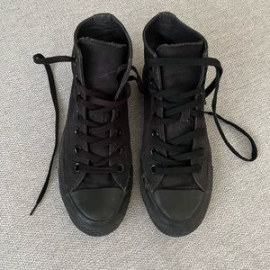 All Black Converse Womens
